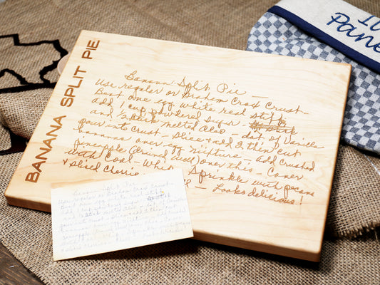Engraved Recipe Keepsake Board - D29