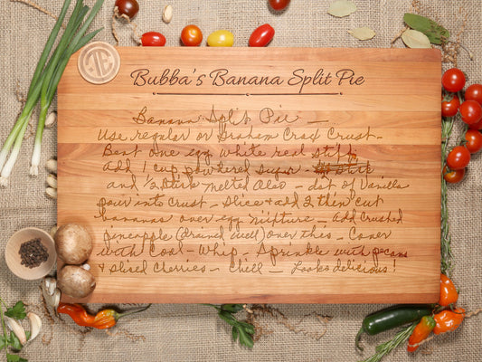 Engraved Recipe Keepsake Board - D39