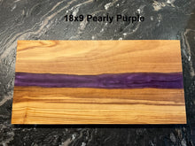 Load image into Gallery viewer, Couple and Special Date River of Resin Olive Wood Charcuterie Board - D17
