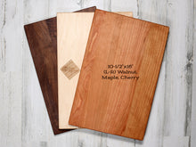 Load image into Gallery viewer, Elegant Vertical Name Cutting Board - D16
