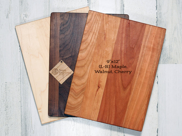 Personalized Engraved Cutting Board, Elegant Last Name Flourishes- D11